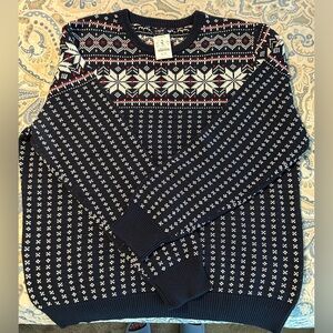 Men’s JCrew Factory Fair Isle Sweater Size XL